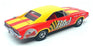 Matchbox 1/43 Scale DYM37598 - 1969 Dodge Charger (Bud Racing) - Yellow/Red
