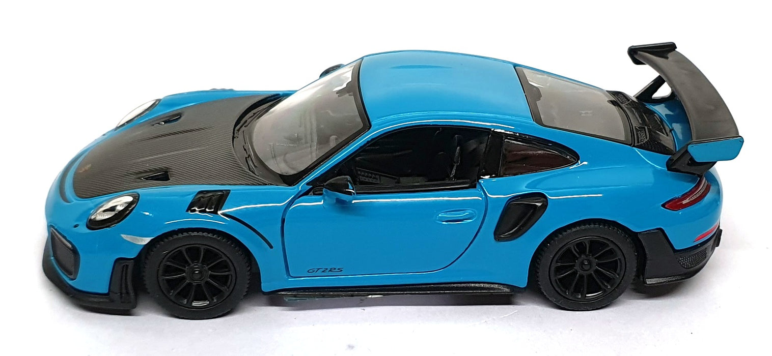 Kinsmart 1/32 Scale Pull Back & Go TY1239 - Porsche GT2 RS (991) Blue