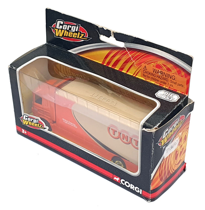 Corgi 16cm Long Diecast TY86637 - Scania Rigid Truck TNT - Orange/Beige