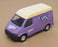 Matchbox 11.5cm Long Diecast K 167 - Ford Transit Van Milka - Lilac/White