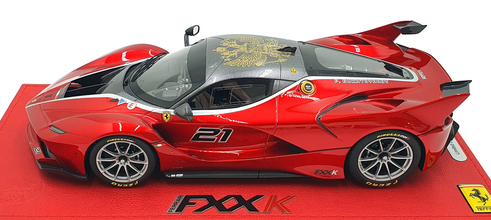 BBR 1/18 Scale Resin P18119E - Ferrari FXX K Rosso Fuoco #21 - Red