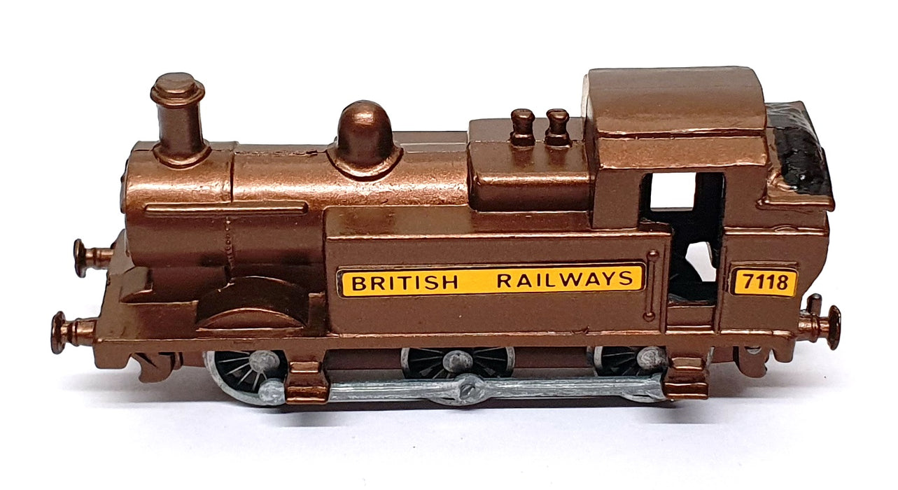 Budgie Appx 12cm Long Diecast 224 - Railway Engine Train BR 7118 - Brown