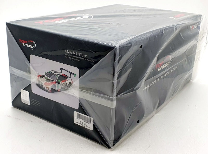 Top Speed 1/18 Scale Resin TS0508 - BMW M4 GT3 #1 IMSA 2023 Sebring