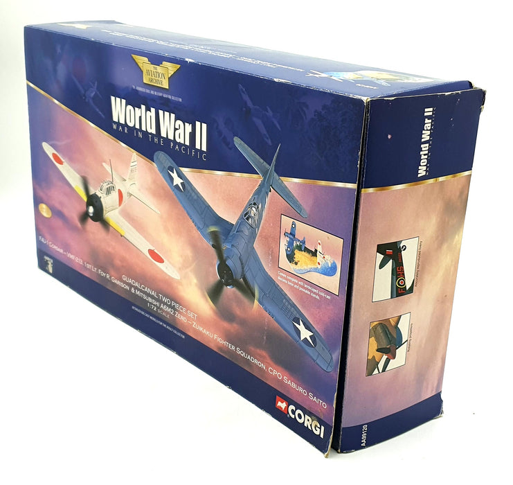 Corgi 1/72 Scale AA99120 Guadalcanal Two Piece Set F4U-1 Corsair Mitsubishi A6M2