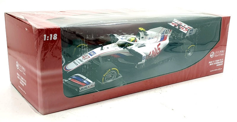 Minichamps 1/18 Scale 110 210147 HAAS F1 VF-21 #47 Bahrain GP 2021 - Schumacher