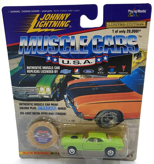 Johnny Lightning 1/64 Scale 202-01 - Muscle Cars USA 1970 Dodge Challenger Green