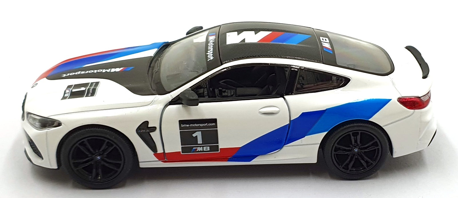 Kinsmart 1/38 Scale Pull Back & Go TY1241 - BMW M8 Competition Coupe #1 White
