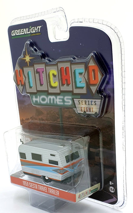 Greenlight 1/64 Scale 34080-B - 1959 Siesta Travel Trailer - Silver