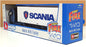 Burago 1/43 Scale 18-31468 - Scania Hauler Truck With Trailer - Met Blue/White