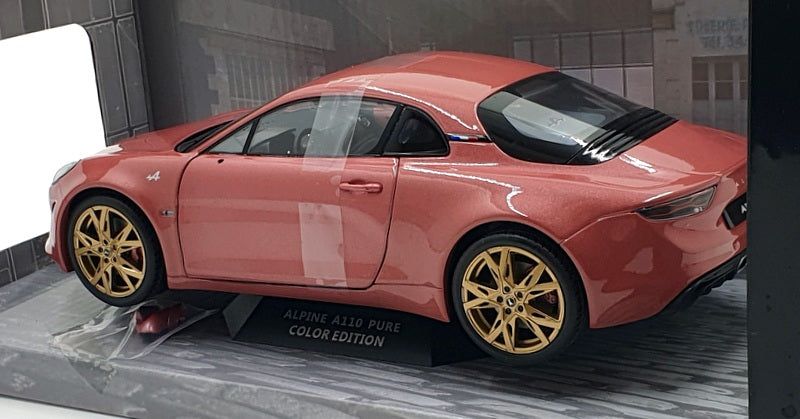 Solido 1/18 Scale Diecast S1801611 - 2021 Alpine A110 Pure - Rose Pink