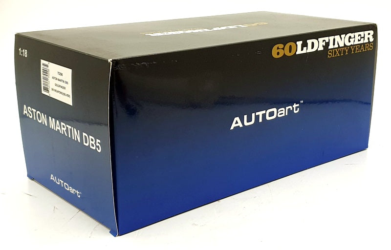Autoart 1/18 Scale 70296 - Aston Martin DB5 Goldfinger (w/weapons) - Silver