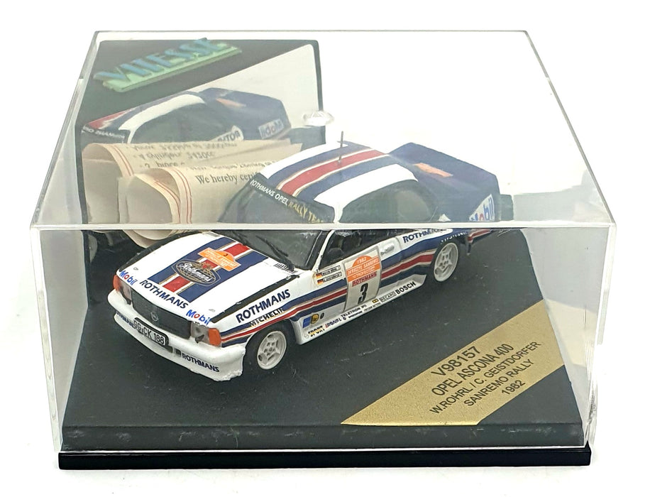 Vitesse 1/43 Scale V98157 - Opel Ascona 400 #3 Sanremo Rally 1982