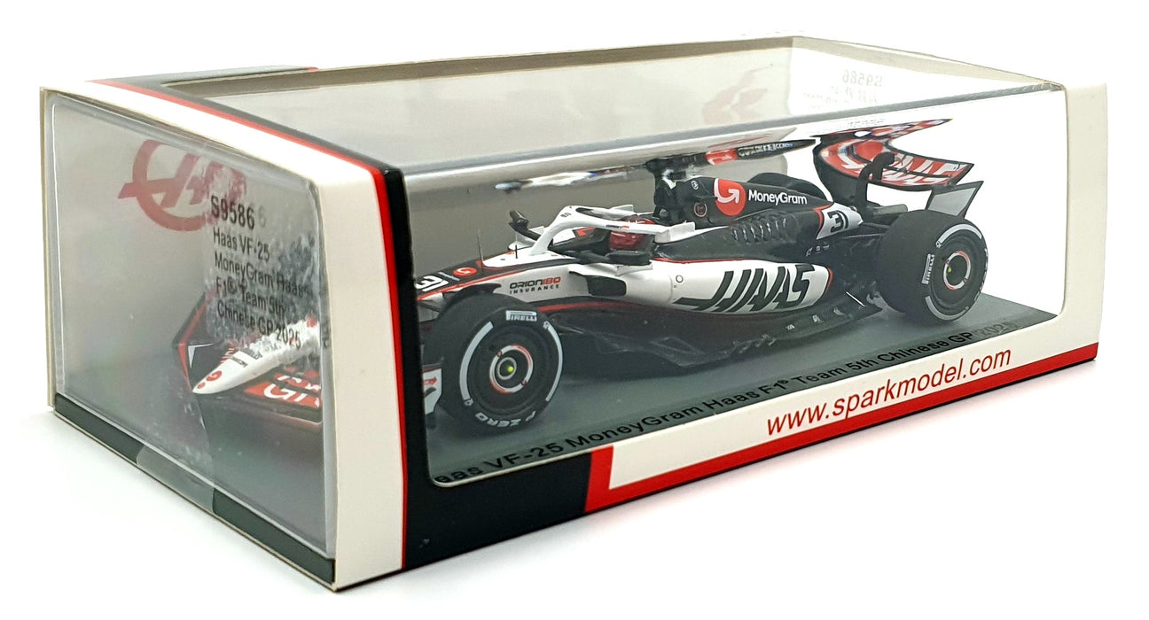 Spark 1/43 Scale S9586 - Haas VF-25 #31 F1 Team 5th Chinese GP 2025