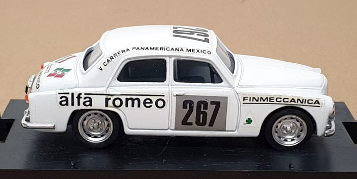 Brumm 1/43 Scale R145 Alfa Romeo 1900 #267 Rally Panamerica Mexico 1954 - White