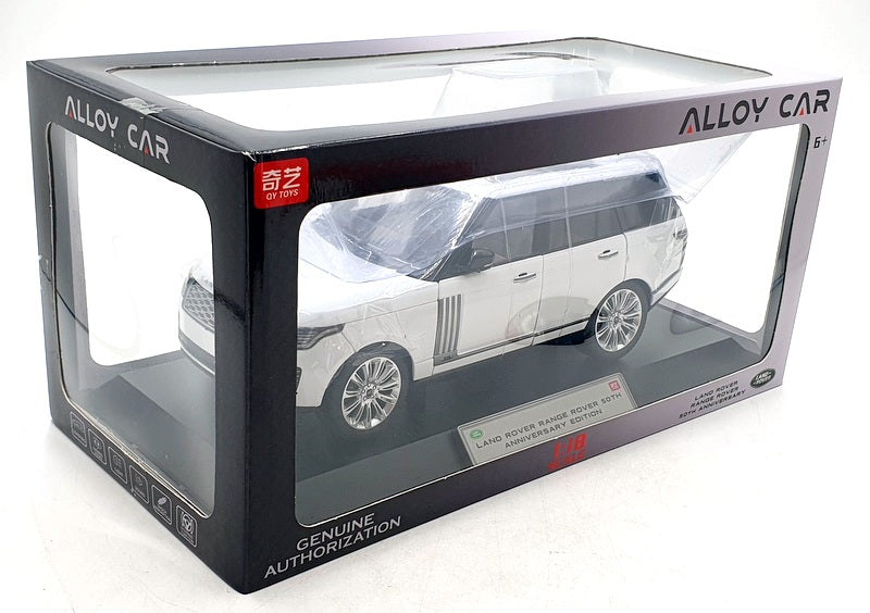 QY Toys 1/18 Scale Q1001A - Land Rover Range Rover 50th Anniversary - White