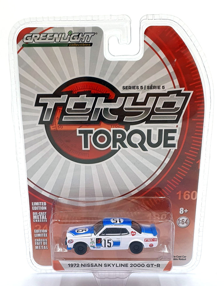 Greenlight 1/64 Scale 47030-C - 1972 Nissan Skyline 2000 GT-R #15