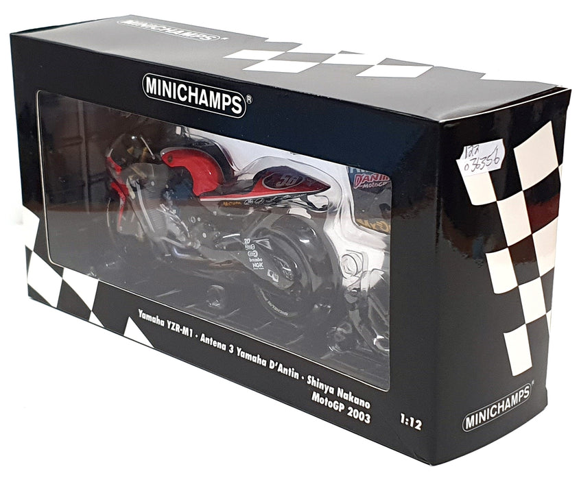 Minichamps 1/12 Scale 122 036356 - Yamaha YZR-M1 MotoGP 2003 #56 S. Nakano