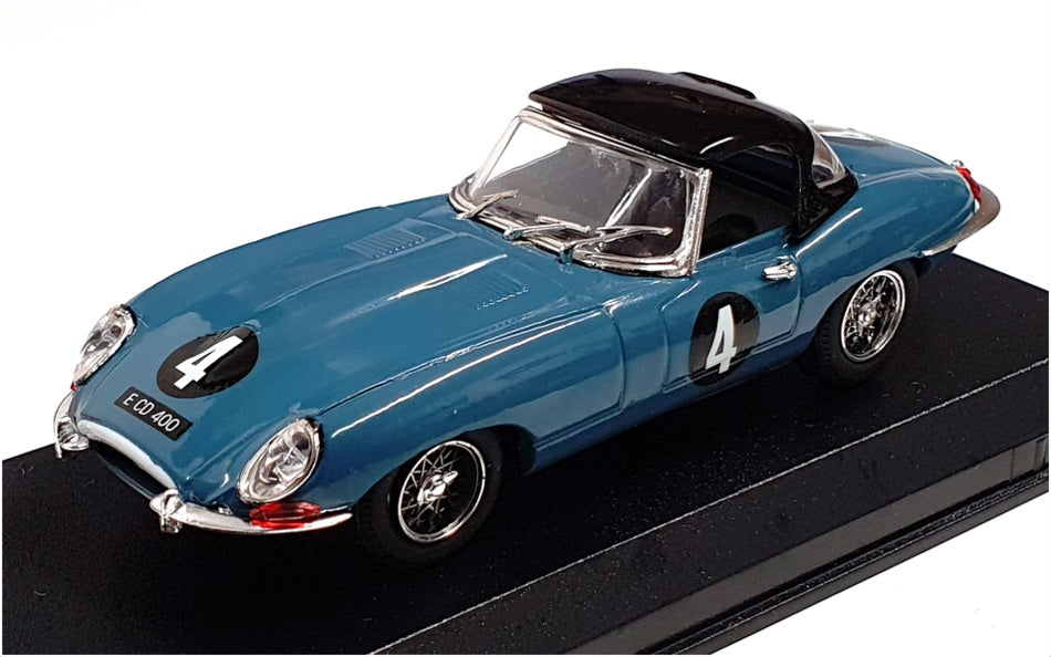 Best 1/43 Scale 9036 - Jaguar E Spyder Oultan Park1961 #4 G. Hill Blue