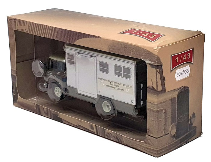 Ixo 1/43 Scale 30425GS Berliet GBK Truck Feulson Equestrian Centre Green/Silver