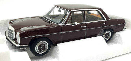 Norev 1/18 Scale Diecast 185443 - 1968 Mercedes Benz 200 - Red/Brown