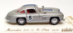 Solido 1/43 Scale 4503 - Mercedes Benz 300SL Race Car #5 - Silver/Blue