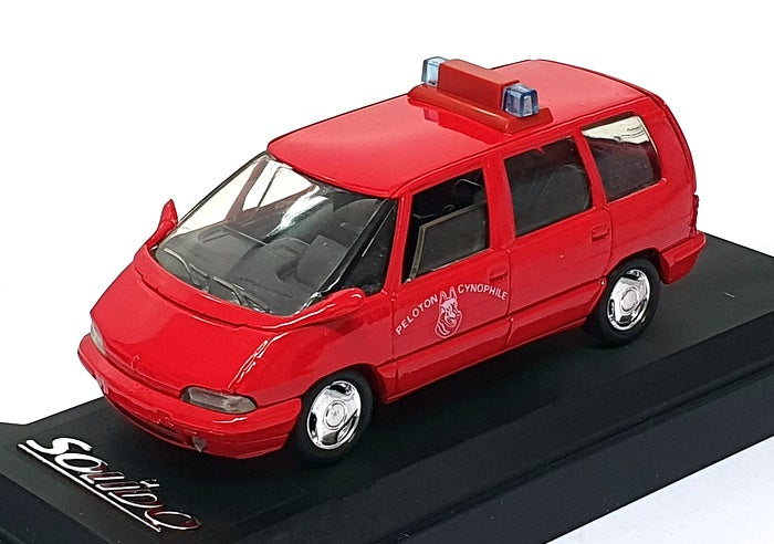 Solido 1/43 Scale 1534 - Renault Espace Pompiers Fire Vehicle - Red