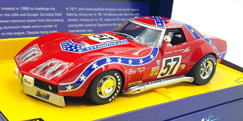 Scalextric 1/32 Scale Slot Car C2502A - Chevrolet Corvette L-88 #57 - Red