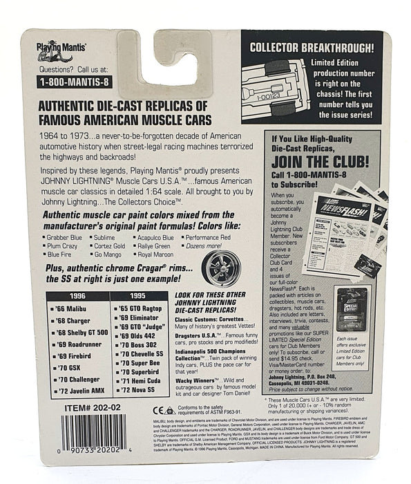 Johnny Lightning 1/64 Scale 202-02 Muscle Cars USA 1968 Ford Shelby GT-500 Green