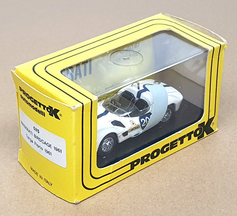 ProgettoK 1/43 Scale 025 - Maserati Birdcage #200 Targa Florio 1961
