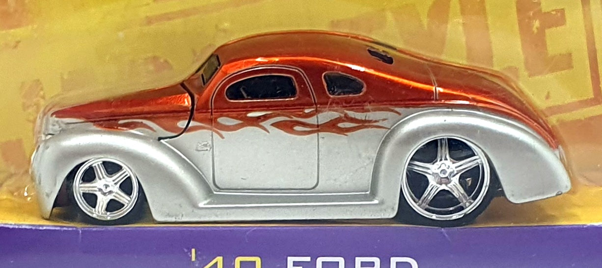 Jada1/64 Scale Diecast 12036 - 1940 Ford - Met. Orange/Silver