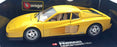 Burago 1/18 Scale Diecast 3004 - Ferrari Testarossa 1984 - Yellow