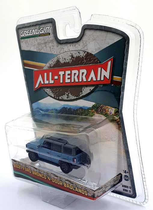 Greenlight 1/64 Scale 35210 - 2021 Ford Bronco 4-Door Badlands - Blue