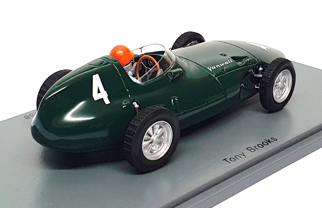 Spark 1/43 Scale S4872 - F1 Vanwall VW5 #4 Winner Belgium GP 1958 T. Brooks