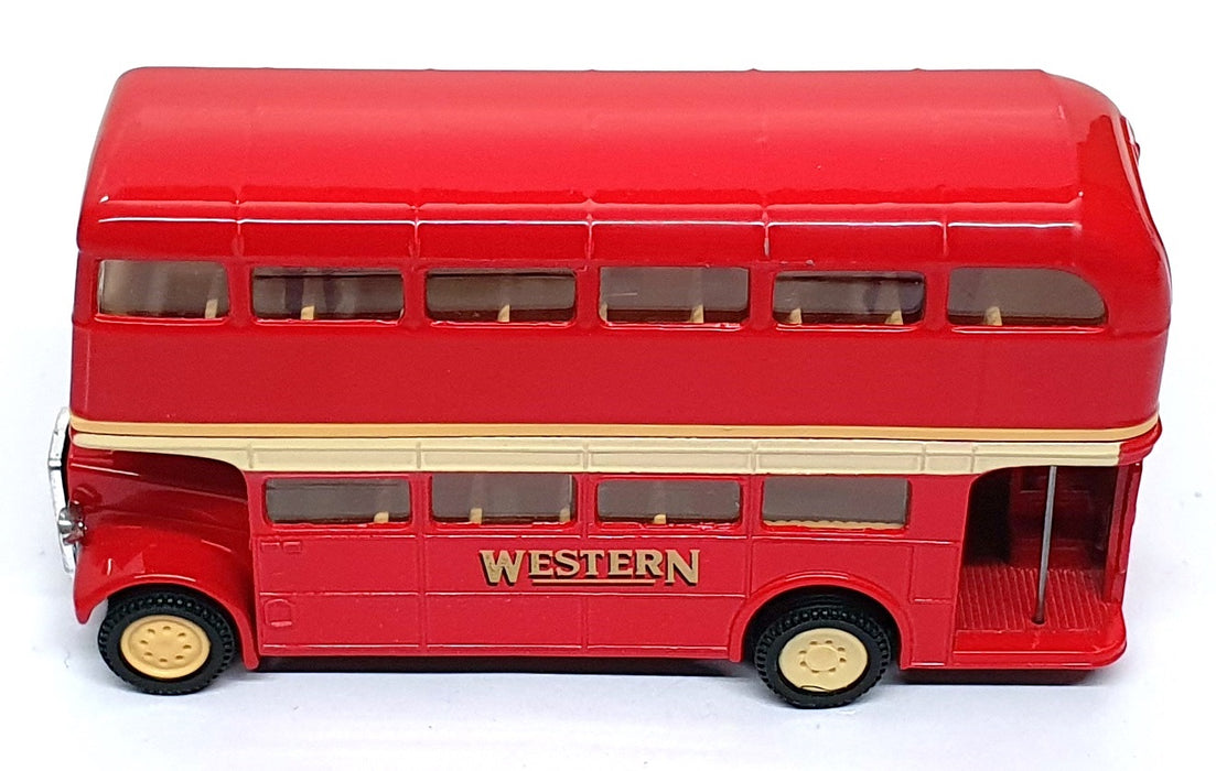 Corgi 12cm Long D599 - AEC Bus Western SMT Co. Ltd IC 574 Kilmarnock - Red