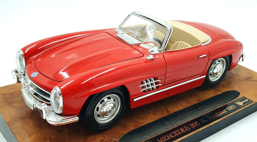 Burago 1/18 Scale Diecast 3723 - 1957 Mercedes-Benz 300 SL Roadster - Red