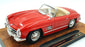 Burago 1/18 Scale Diecast 3723 - 1957 Mercedes-Benz 300 SL Roadster - Red