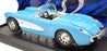 Maisto 1/18 Scale Diecast 31139 - 1957 Chevrolet Corvette - Blue/White