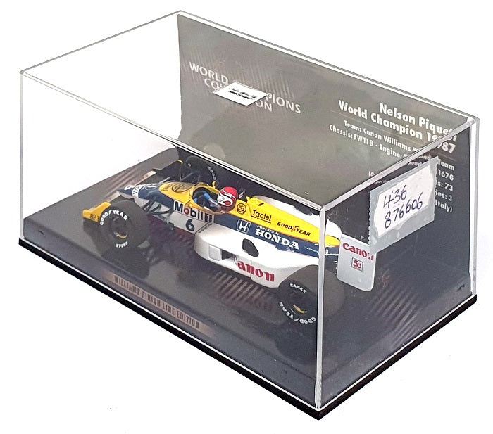 Minichamps 1/43 Scale 436 876606 - F1 Williams Nelson Piquet World Champion 1987