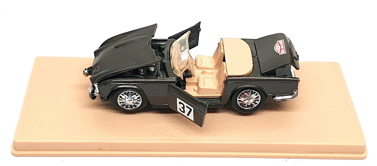 Eligor 1/43 Scale 1135 - Triumph TR5 #37 Coupe Des Alpes 1968 - Met Grey