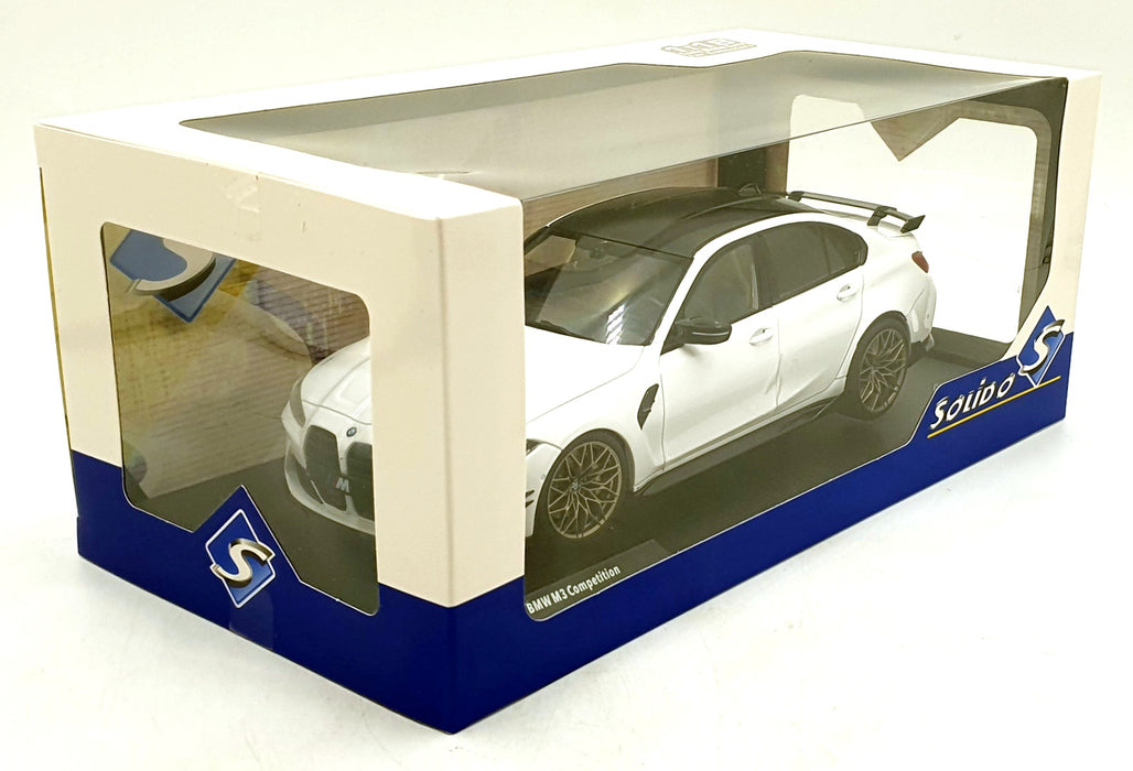 Solido 1/18 Scale S1814301 - 2024 BMW M3 Performance Parts - Alpine White
