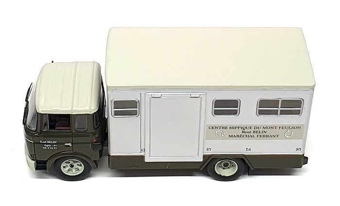 Ixo 1/43 Scale 30425GS Berliet GBK Truck Feulson Equestrian Centre Green/Silver