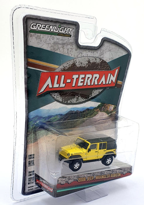 Greenlight 1/64 Scale 35190-E - 2008 Jeep Wrangler Rubicon - Yellow