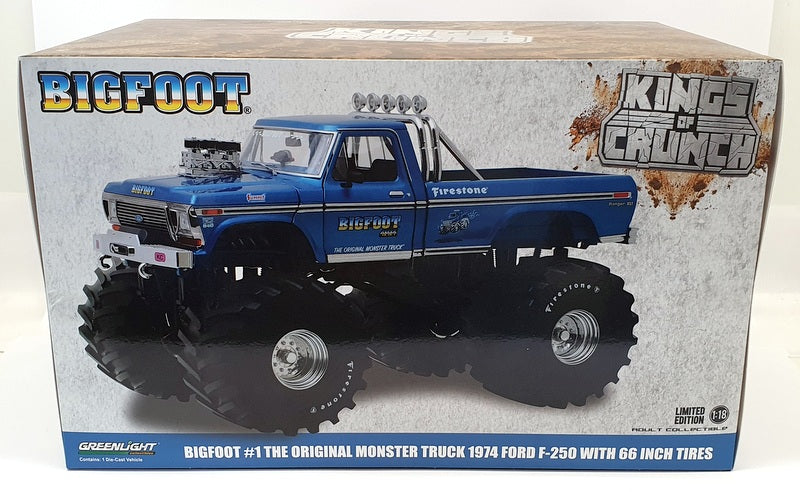 Greenlight 1/18 13541 Bigfoot Original Monster Truck 1974 Ford F-250 w/ 66" Tyre