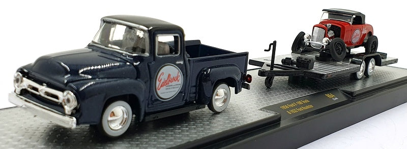 Castline M2 Machines 1/64 Scale F R64 -'56 Ford F-100 & '32 Roadster - Edelbrock