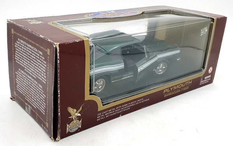 Road Legends 1/18 Scale Diecast 92178 - 1969 Plymouth Barracuda - Green