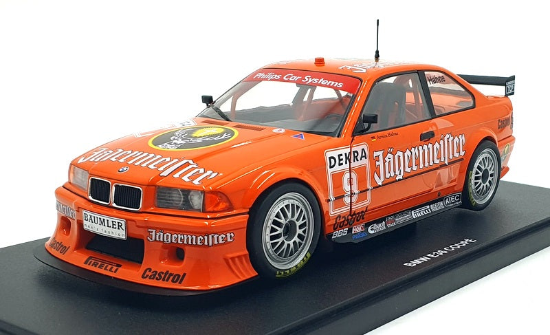 Werk83 1/18 Scale Diecast W1800701 - BMW E36 Coupe DTM #9 Jagermeister - Hahne