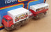 Matchbox 1/77 Scale 16099 - Dodge Truck & Trailer (Big Top Circus) Red/White