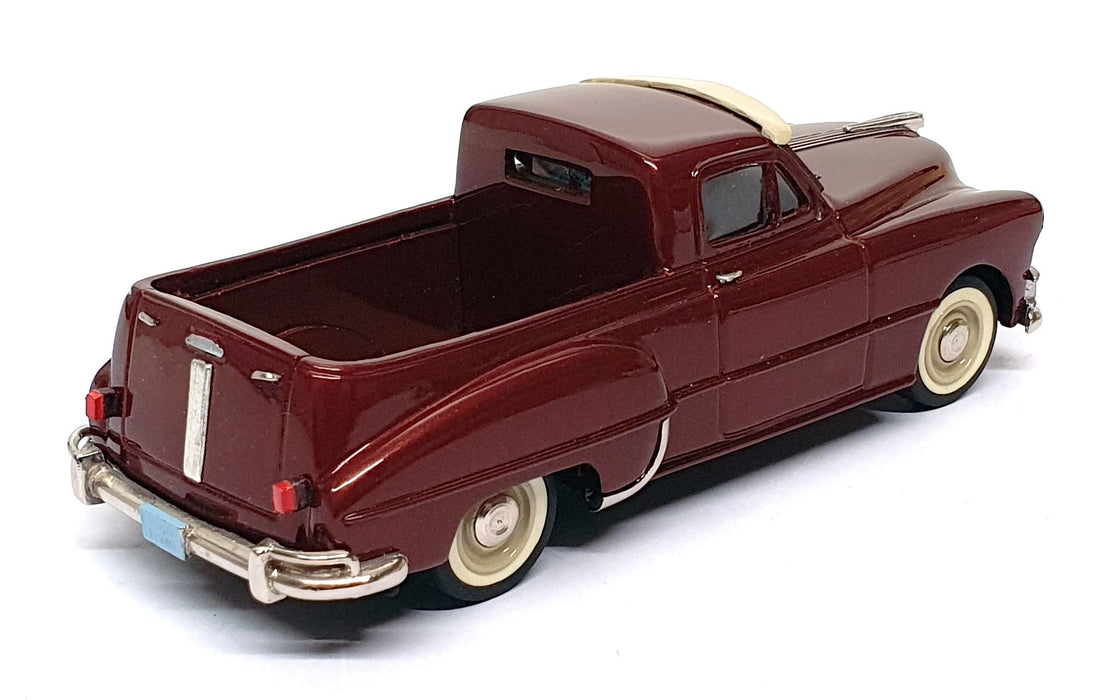 R&J Miniatures 1/43 Scale RJM001 - 1949 Pontiac Pick Up Truck - Met Brown