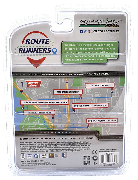 Greenlight 1/64 Scale 53010 - 2015 Ford Transit - White