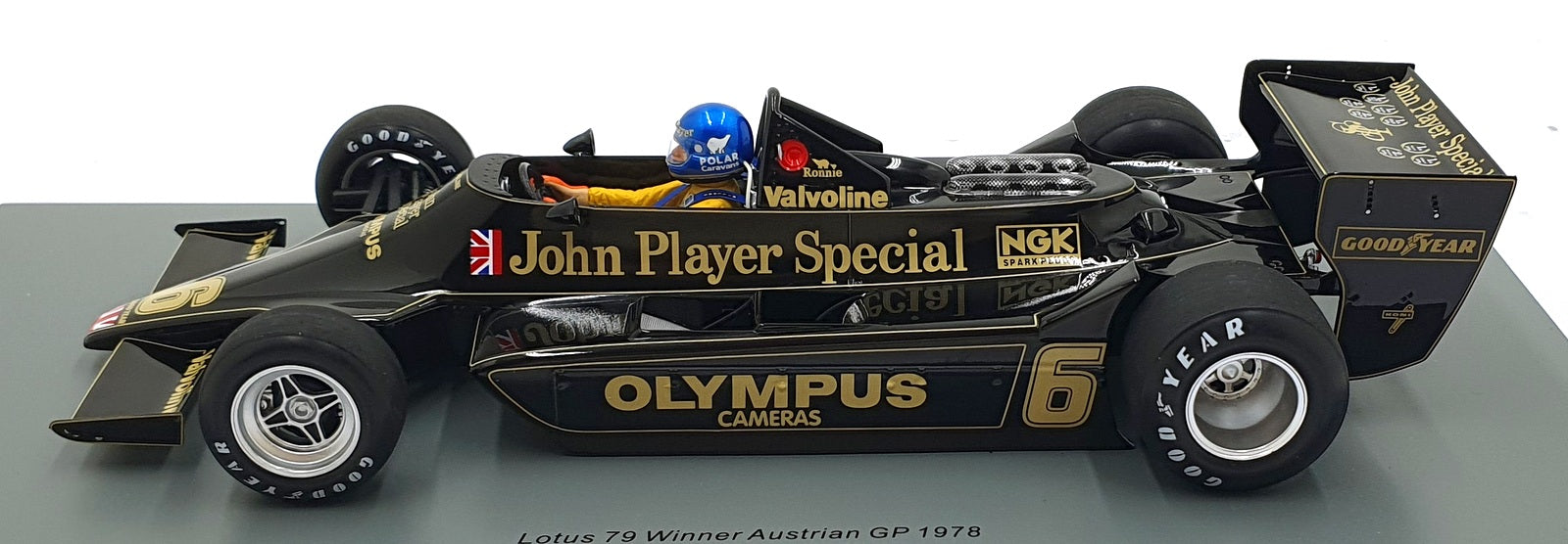 Spark 1/18 Scale 18S367 - Lotus 79 #6 1st Australian GP 1978 - Peterson